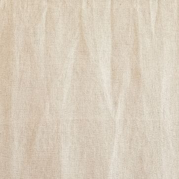 European Linen Cordless Roman Shade, White, 48"x64" - Image 1
