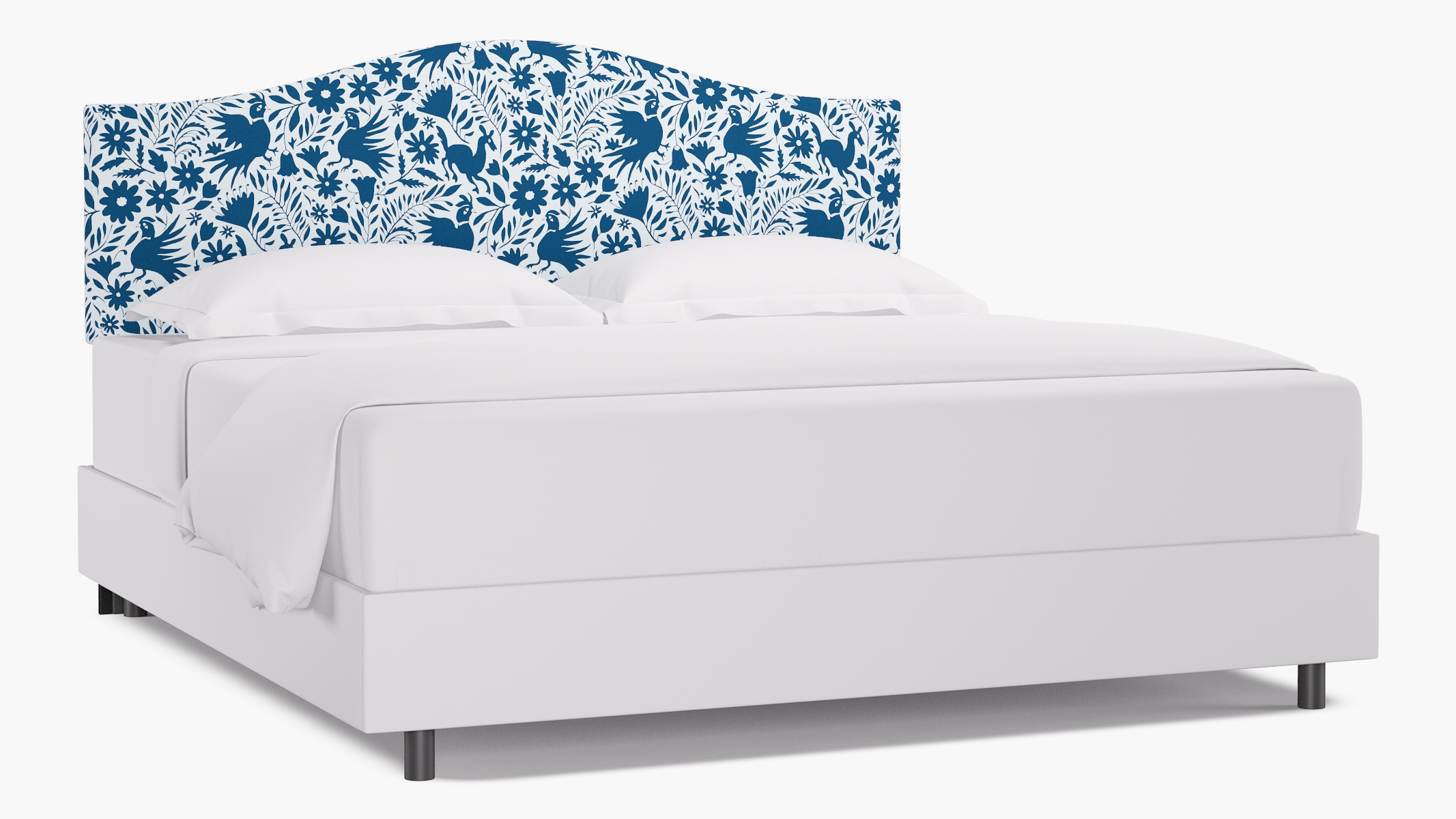 Camelback Headboard, Cerulean Frida, King - Image 0
