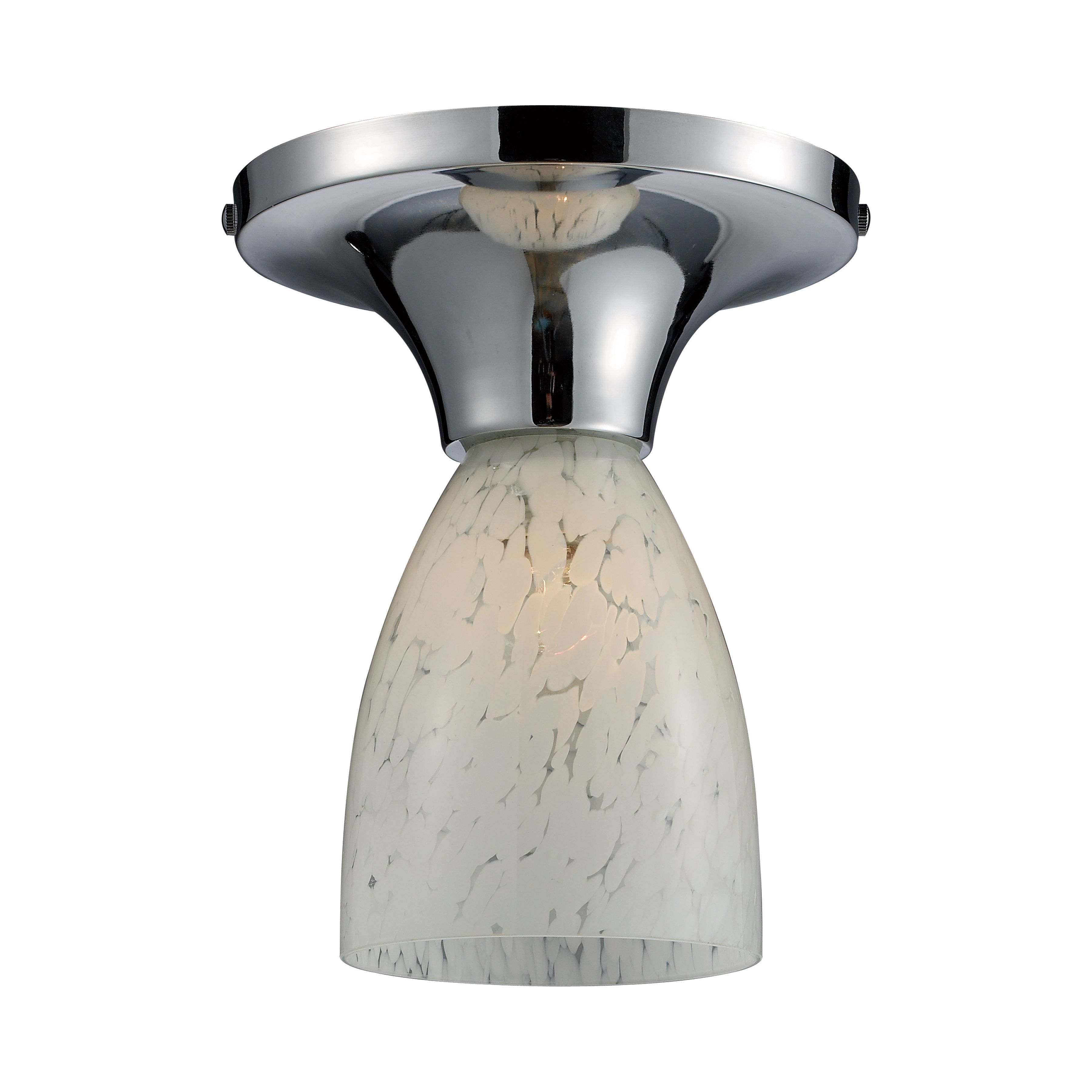 Celina 7'' Wide 1-Light Semi Flush Mount - Polished Chrome - Image 0