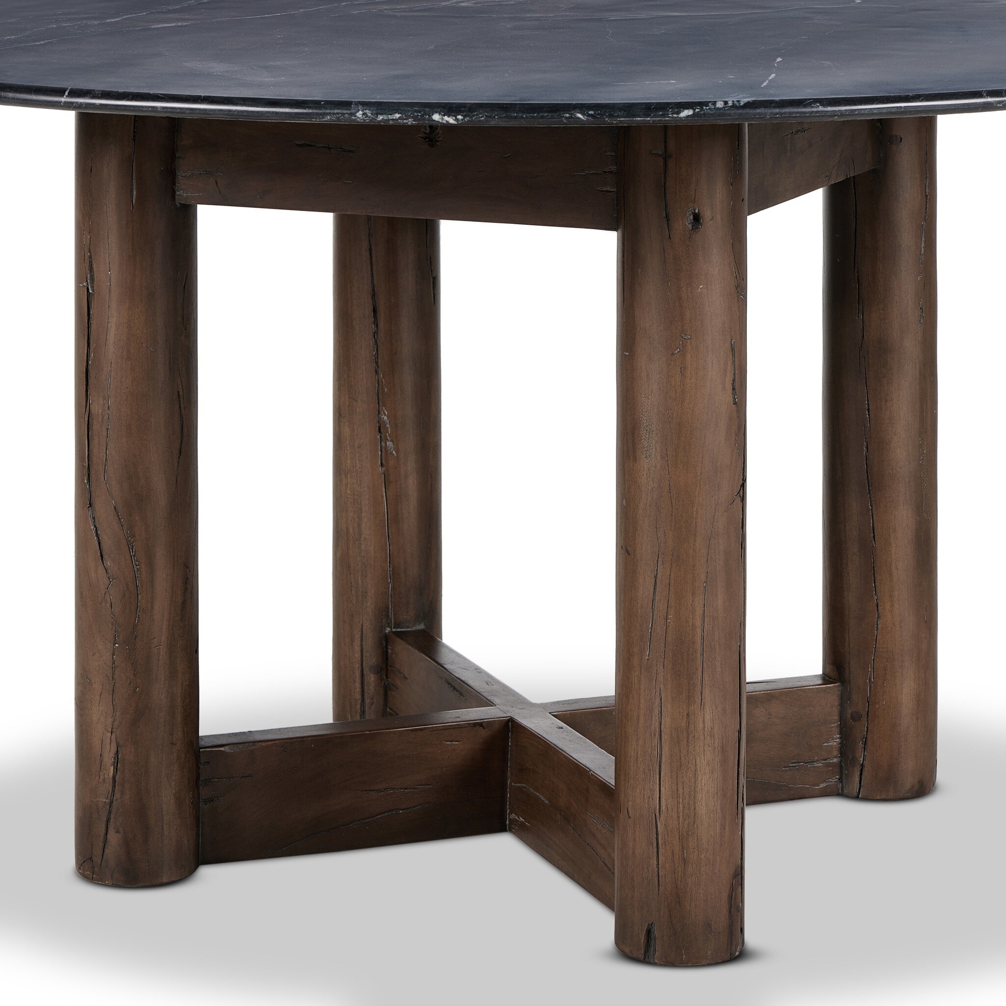 Rohan Dining Table - Black Marble - Image 7