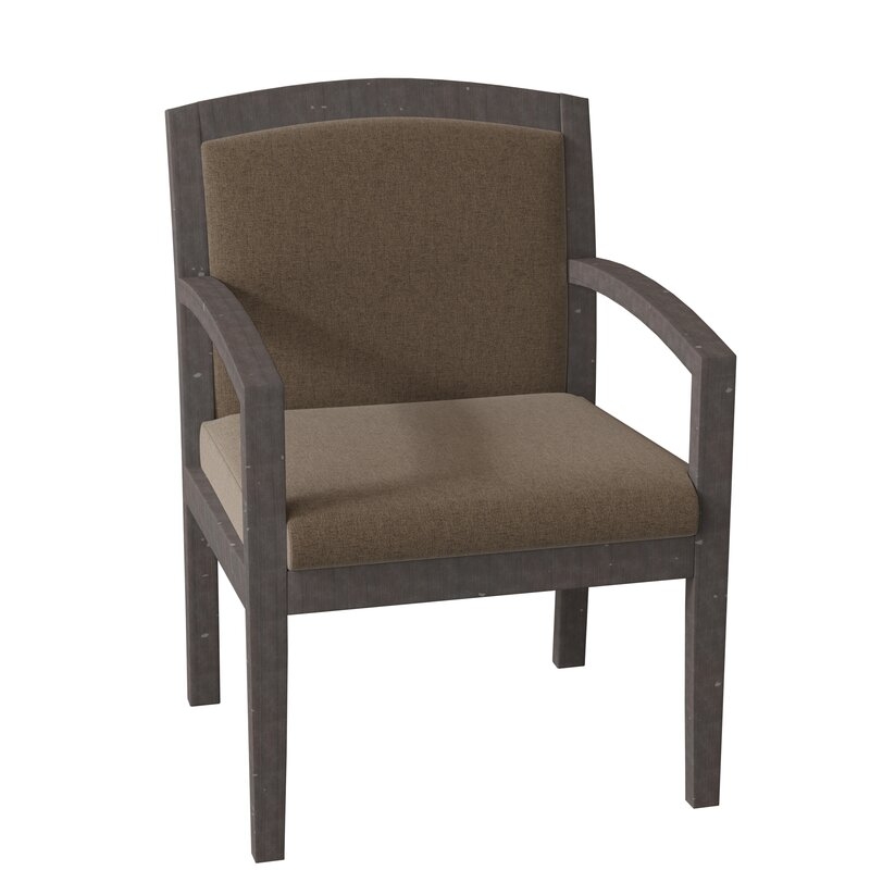 Fairfield Chair Kingston Armchair Body Fabric: 3157 Alabaster, Leg Color: Charcoal - Image 0