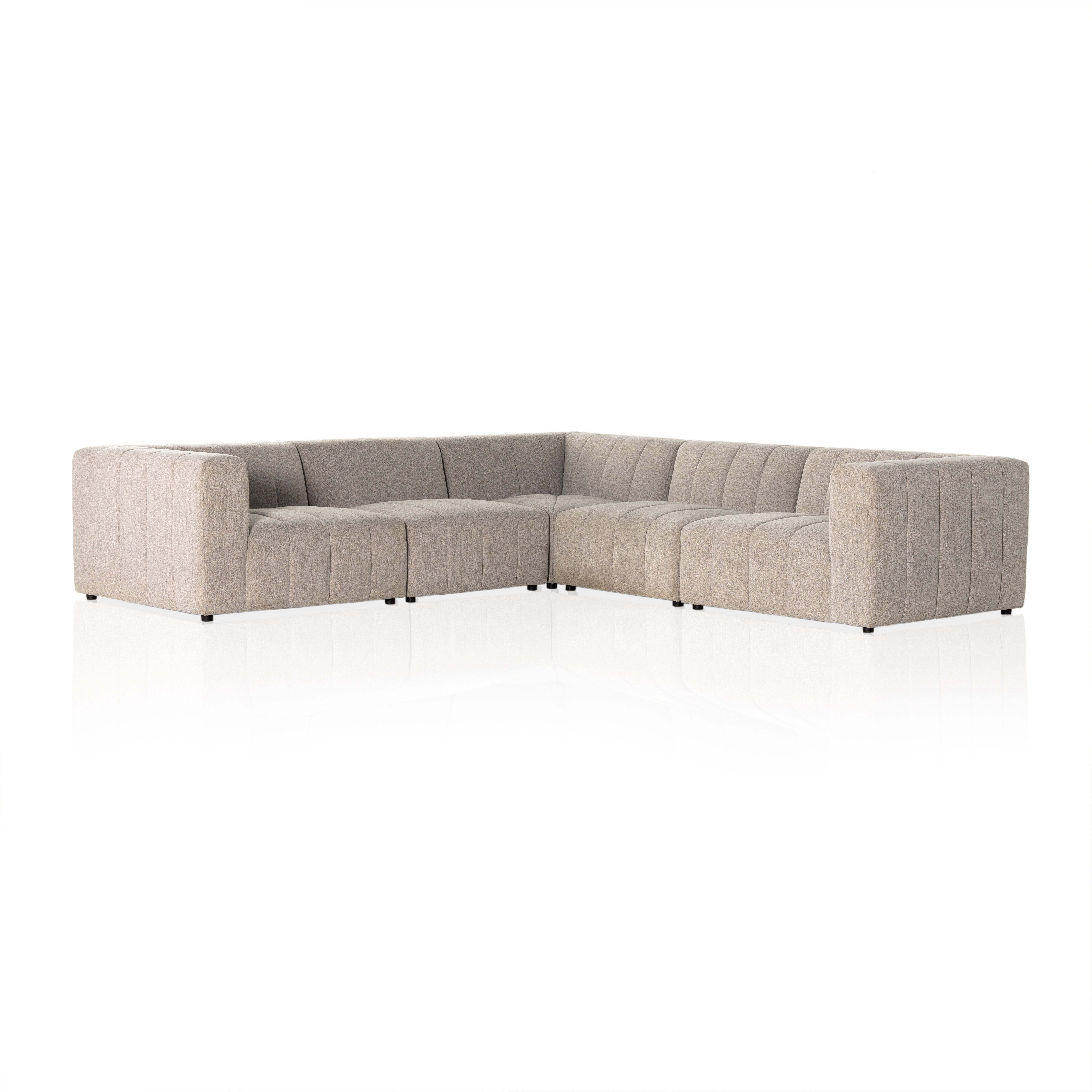 Langham 5pc Sectional-Napa Sandstone - Image 0