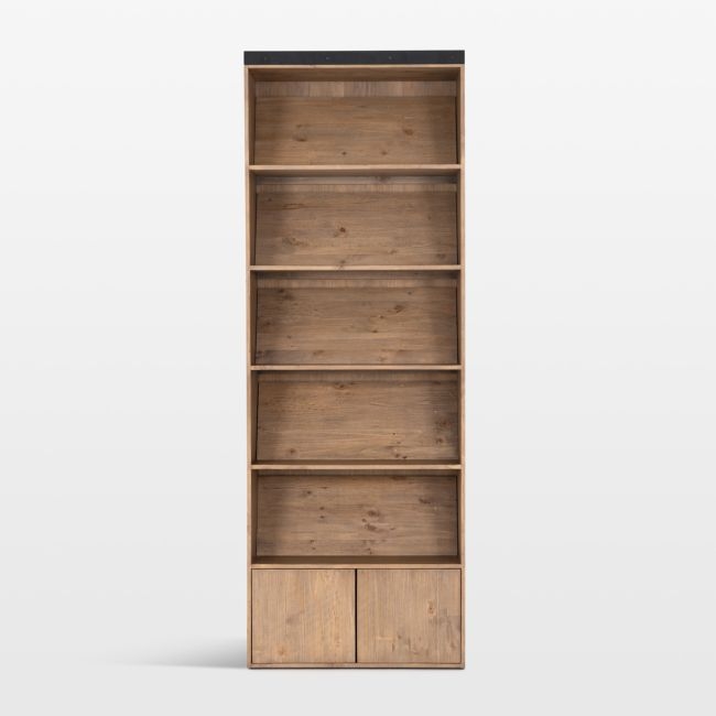 Natasha Solid Pine Wood Bookcase with Shelves - Image 0
