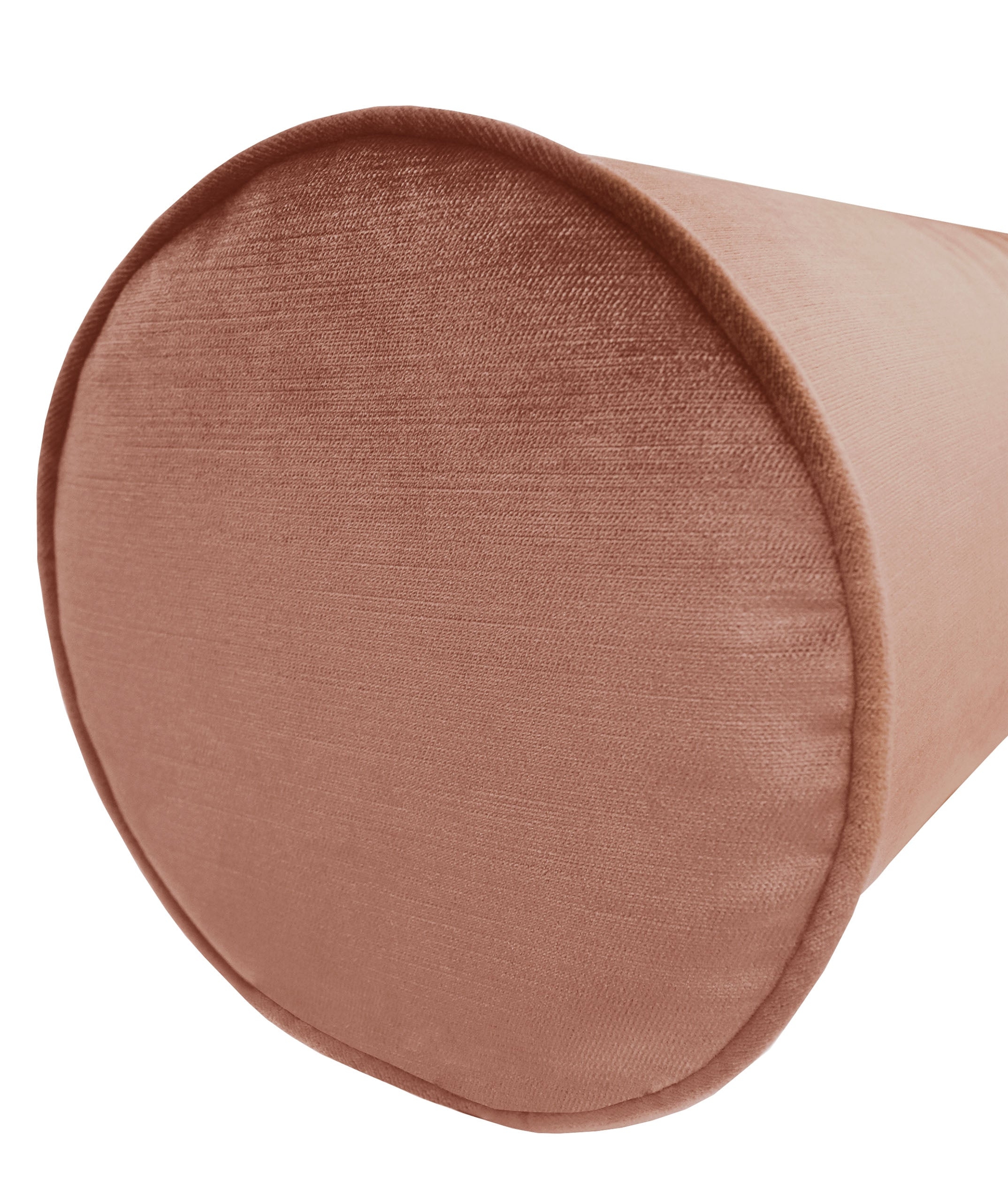 THE BOLSTER :: FAUX SILK VELVET // ROSE GOLD - QUEEN // 9" X 36" - Image 1