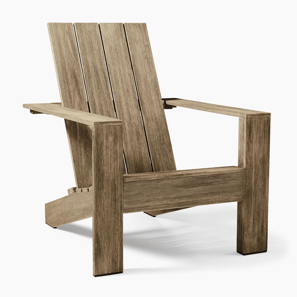 Portside Outdoor Adirondack Chair, Driftwood - Image 0