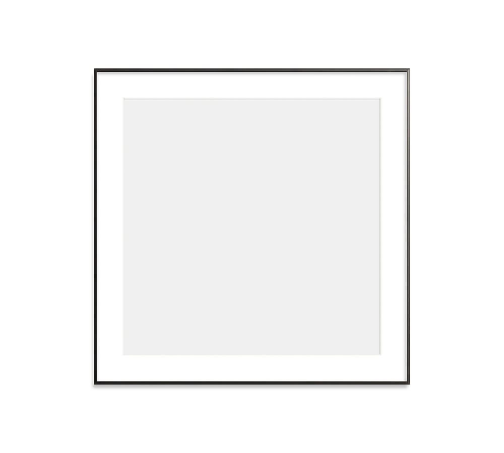 Thin Metal Gallery Frame, 2" Mat, 16x18 - Matte Black - Image 0