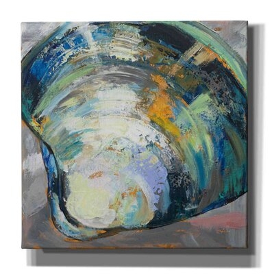 Clamshell Two By Jeanette Vertentes, Giclee Canvas Wall Art, 37"X37" - Image 0