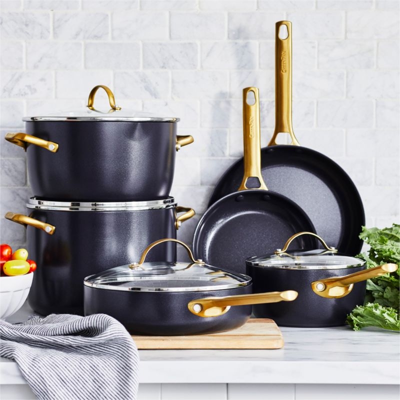 GreenPan ™ Reserve Black 10-Piece Ceramic Non-Stick Cookware Set - Image 1