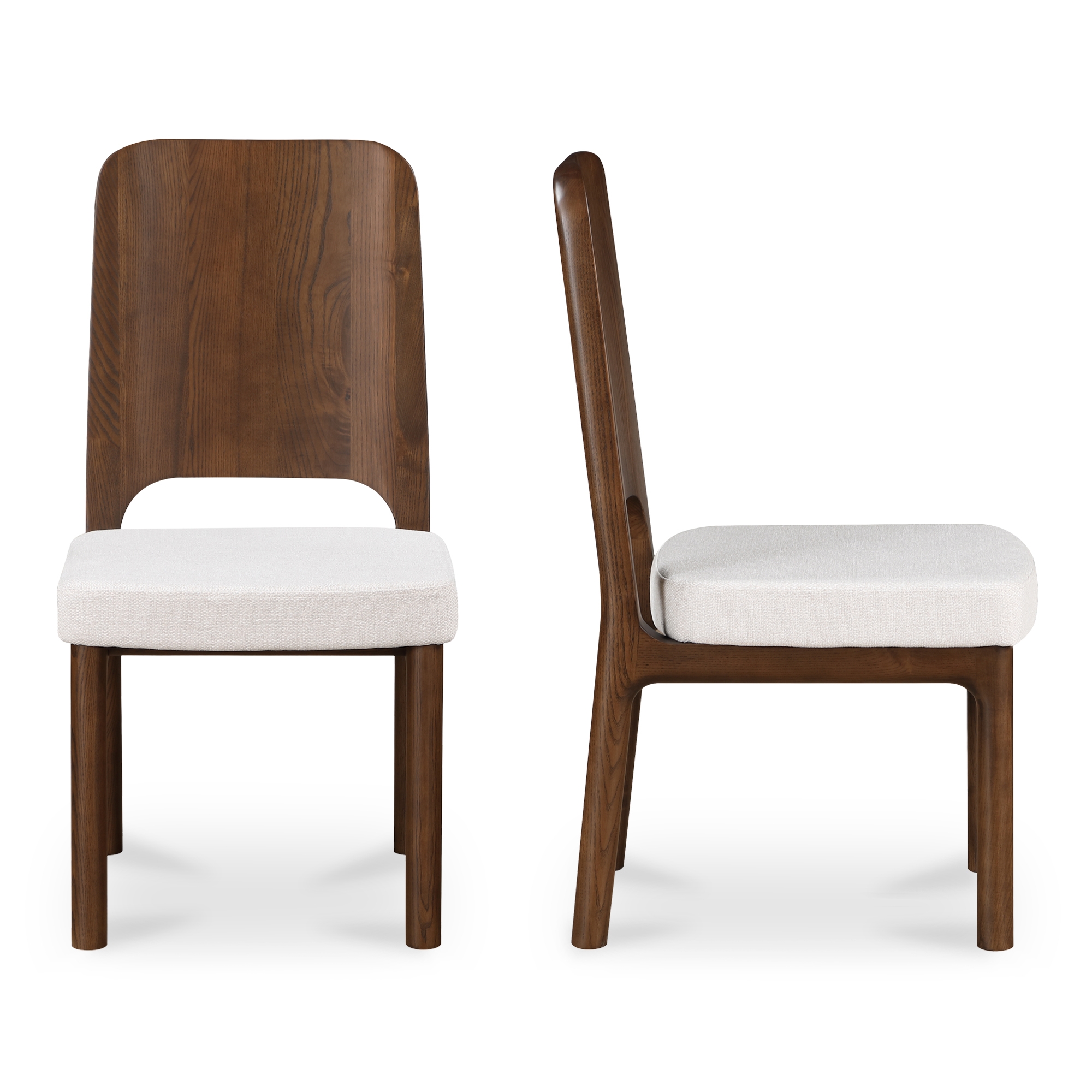 Kerr Dining Chair Walnut-Stained Ash Beige-Set Of Two - Image 2