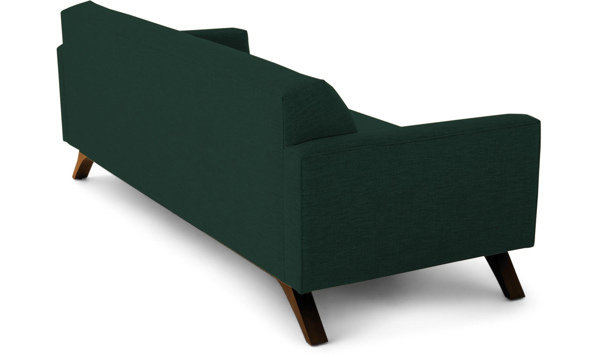 Modern Sofa - Roddy Mid Century Couch - Royale Evergreen - Mocha - Green - Image 3