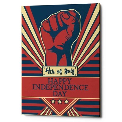 Independence Day Fist - Wrapped Canvas Graphic Art Print - Image 0