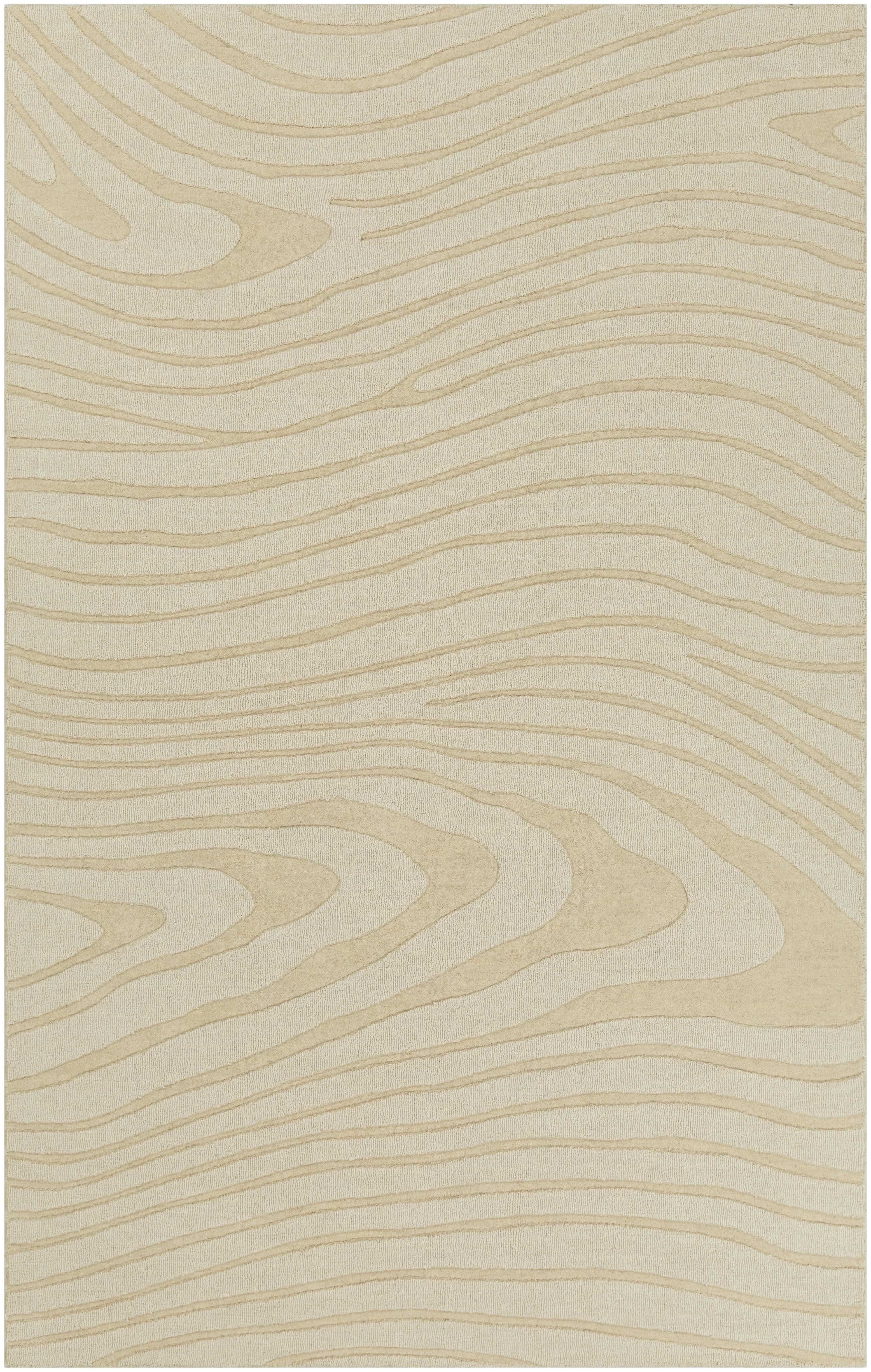 Mystique White Indoor 3'3" x 5'3" Handmade Rug - Image 0
