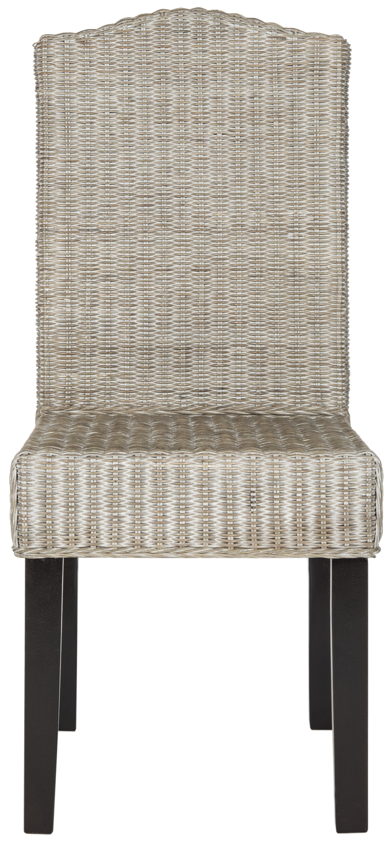 Odette 19''H Wicker Dining Chair - Antique Grey - Safavieh - Image 2