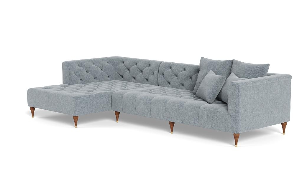 Ms. Chesterfield Sectional Sofa with Left Chaise by Apartment Therapy - Image 2