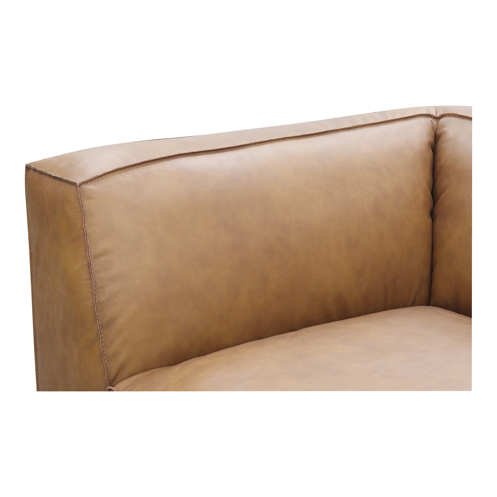 Form Classic L-Shaped Modular Sectional Sonoran Tan Leather - Image 5