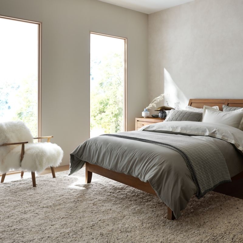 108"x90" Organic Cotton Gauze Throw Grey - Image 5