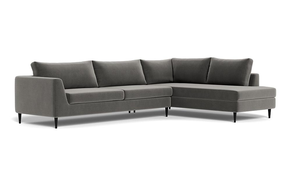 Asher 3-Seat Sectional with Right Bumper - Image 1