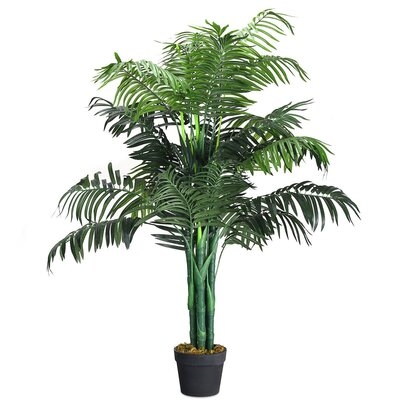 3.5 Ft Artificial Areca Palm Decorative Silk Tree With Basket - Image 0