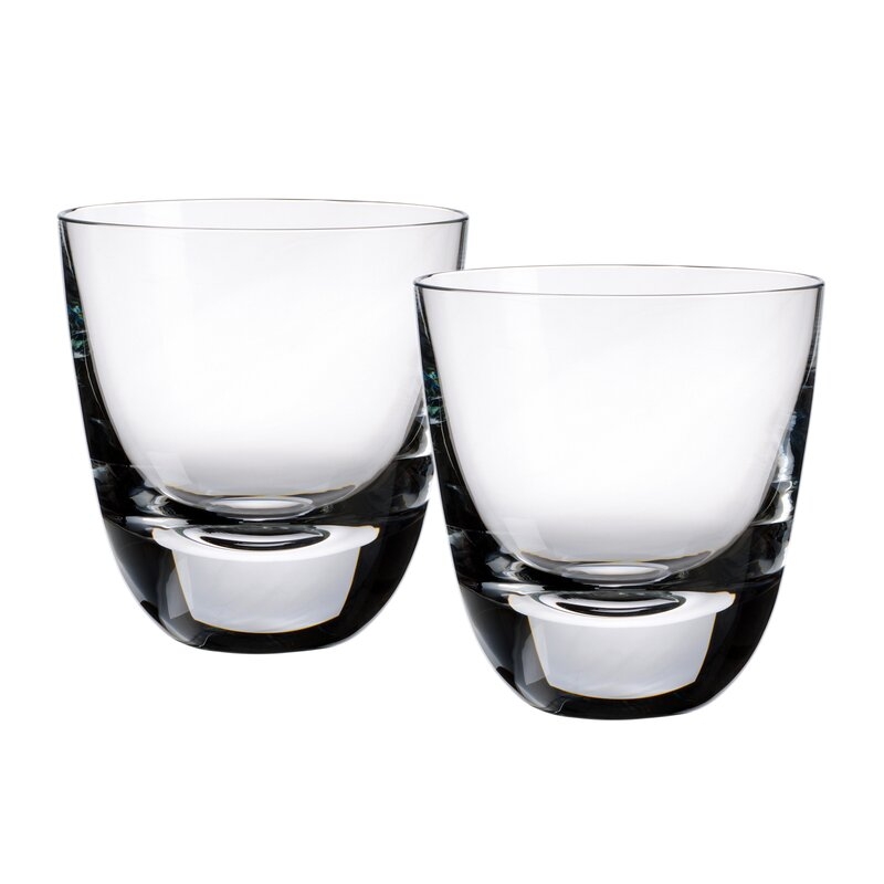 Villeroy & Boch American Bar Set/2 Straight Bourbon Old Fashioned 10.75 oz Whiskey Glasses - Image 0