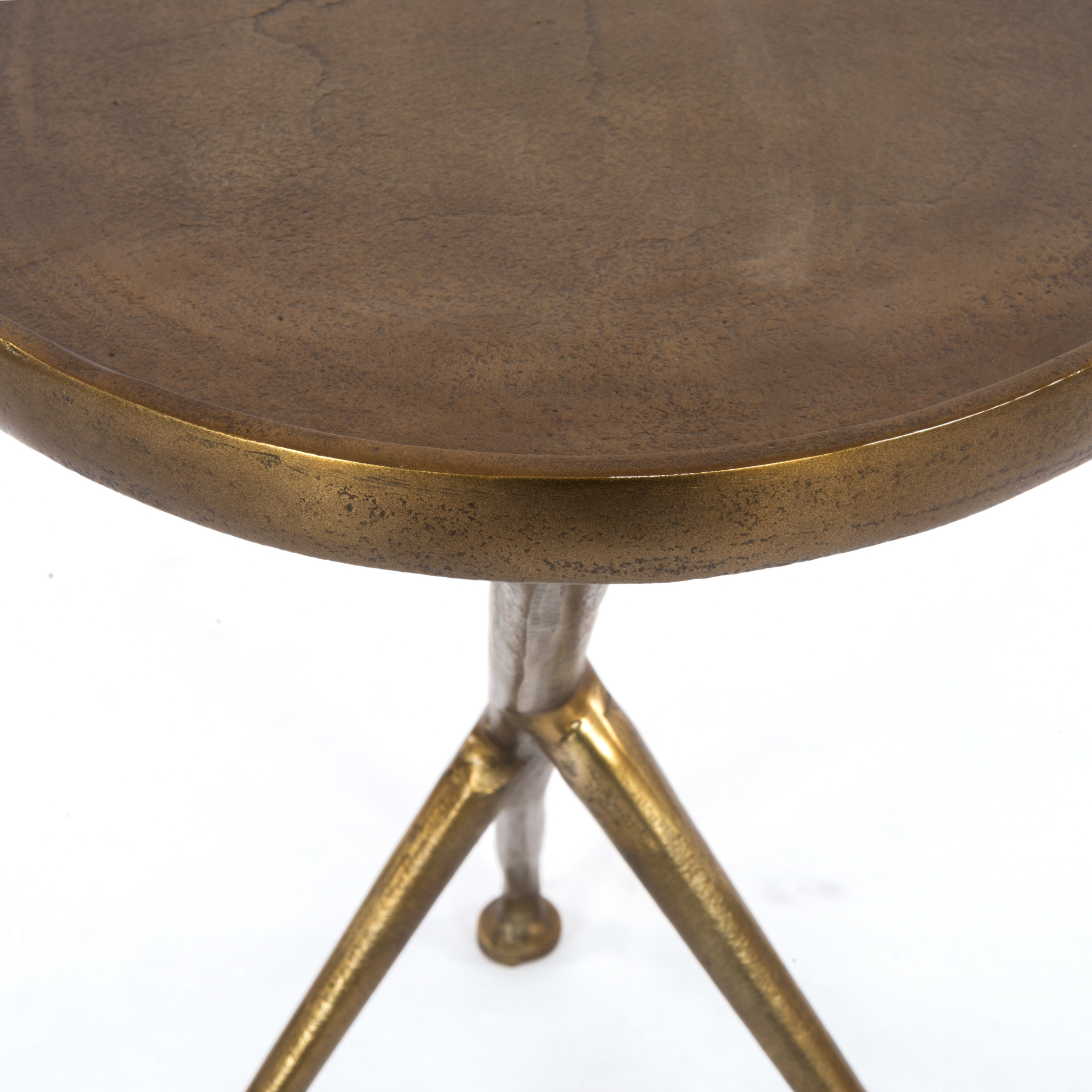 Schmidt Accent Table - Raw Antique Brass - Image 9