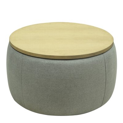 25.5'' Wide Round Storage Ottoman with Storage - Image 0
