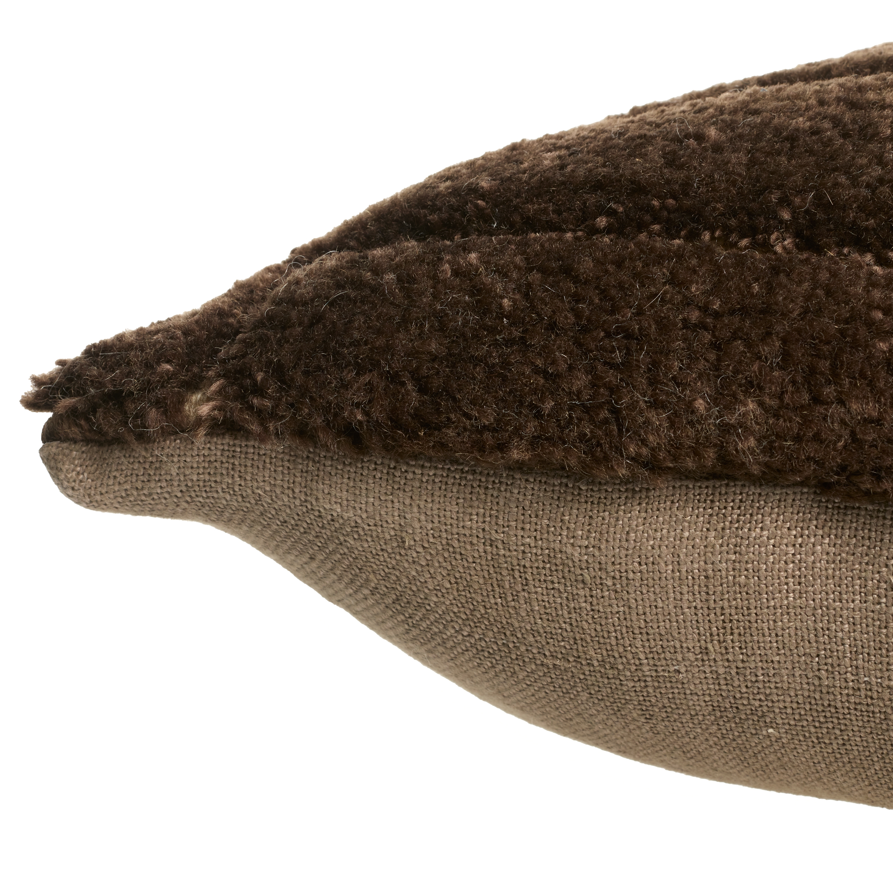 Amadi OTH06 Handmade Abstract Brown Square Pillow Cover (24"x24") - Image 1