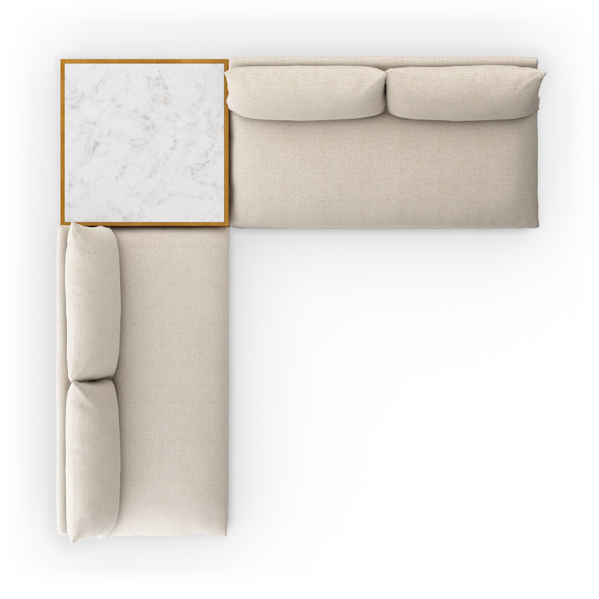 Grant Outdoor 2-Piece Sectional W/ Coffee Table - Faye Sand - Image 5