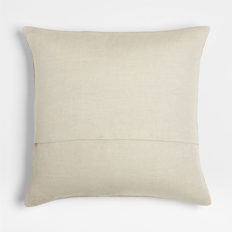 Earl Arnold Cotton 23"x23" Frothy Beige Throw Pillow with Down-Alternative Insert by Jake Arnold - Image 4