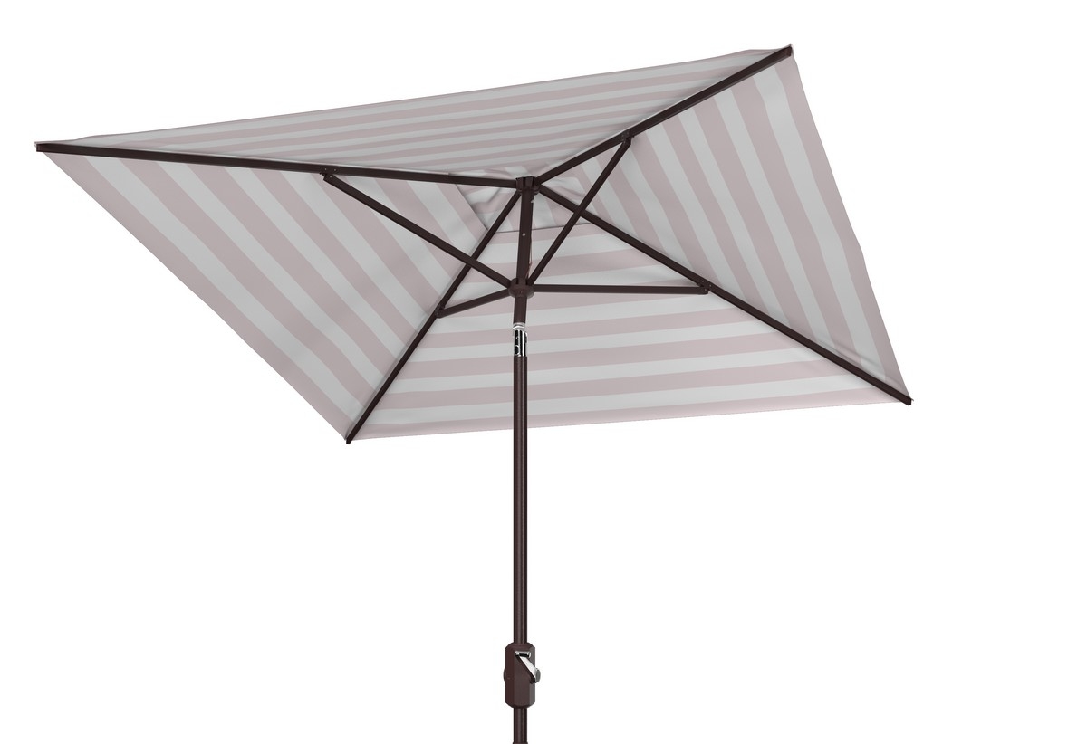 Iris 7.5' Square Umbrella - Grey/White - Safavieh - Image 4
