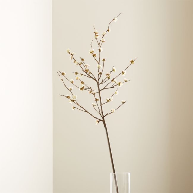Artificial White Cherry Blossom Flower Branch 42" - Image 0