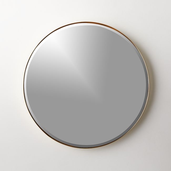 Graduate Brass Round Wall Mirror 24" - Image 0