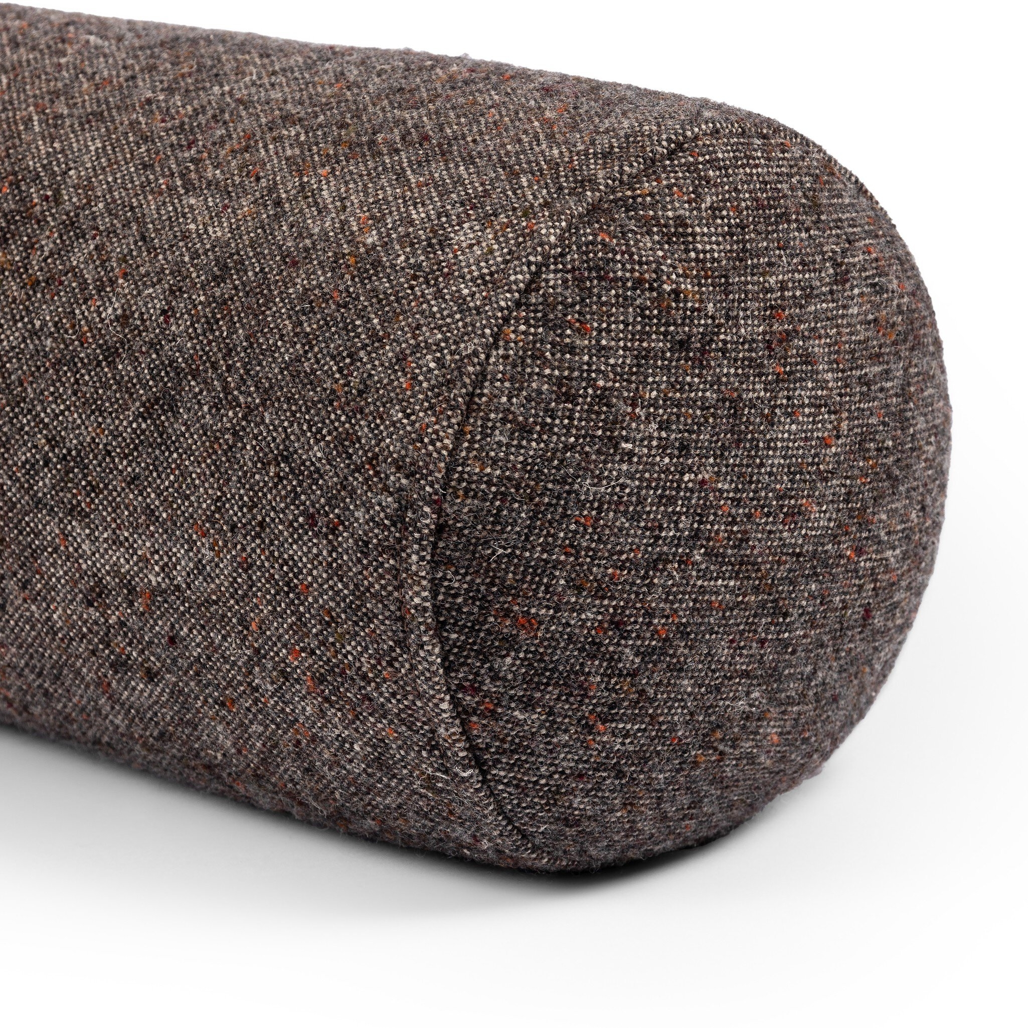 Stonewash Linen Bolster Pillow - Hasselt Ebony - Image 1