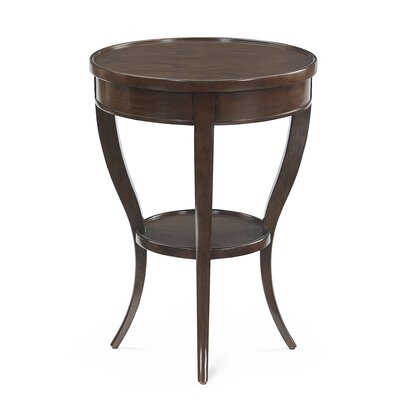 Solid Wood End Table with Storage - Image 0