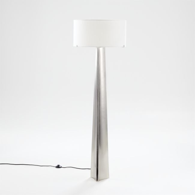 Isla Pewter Triangle Floor Lamp - Image 0