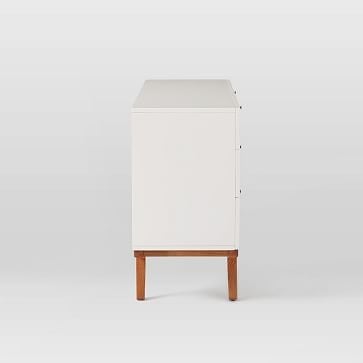 Modern 6-Drawer Dresser, White Lacquer - Image 3
