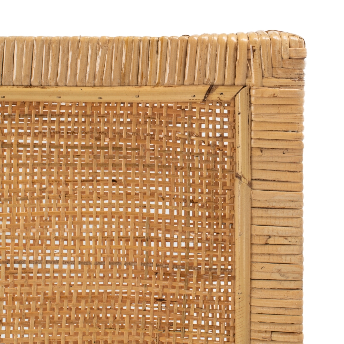 Tojo Cane Counter Stool W/ Cushion - White/Natural - Image 2