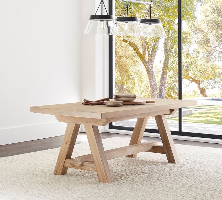 Ezra Extending Dining Table, Desert Pine, 82-100"L - Image 1