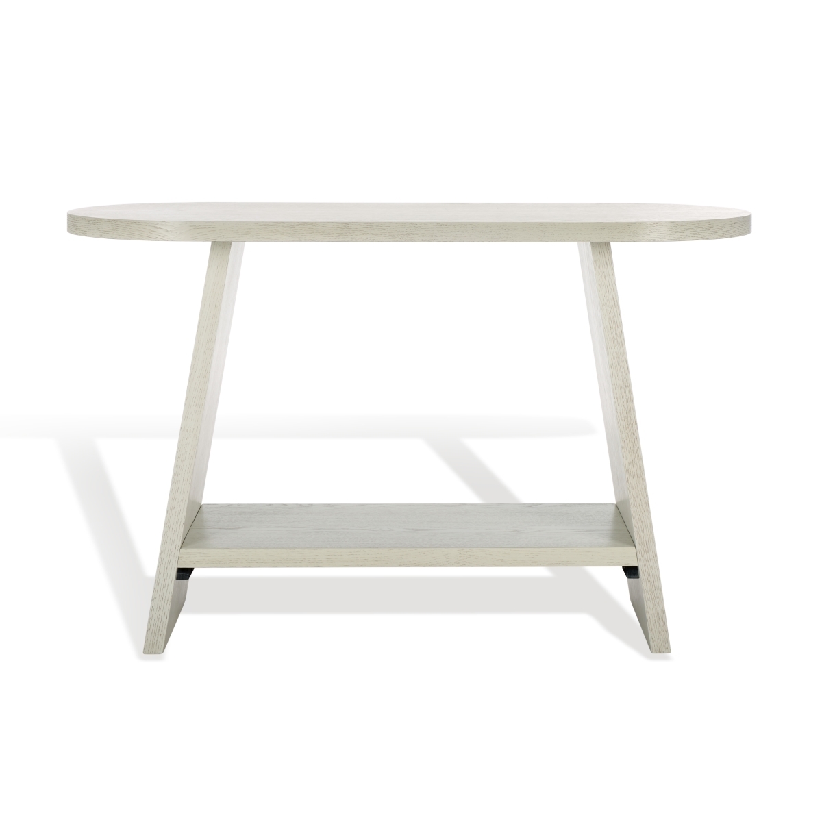 Julianna Wood Console Table - White Washed - Image 0