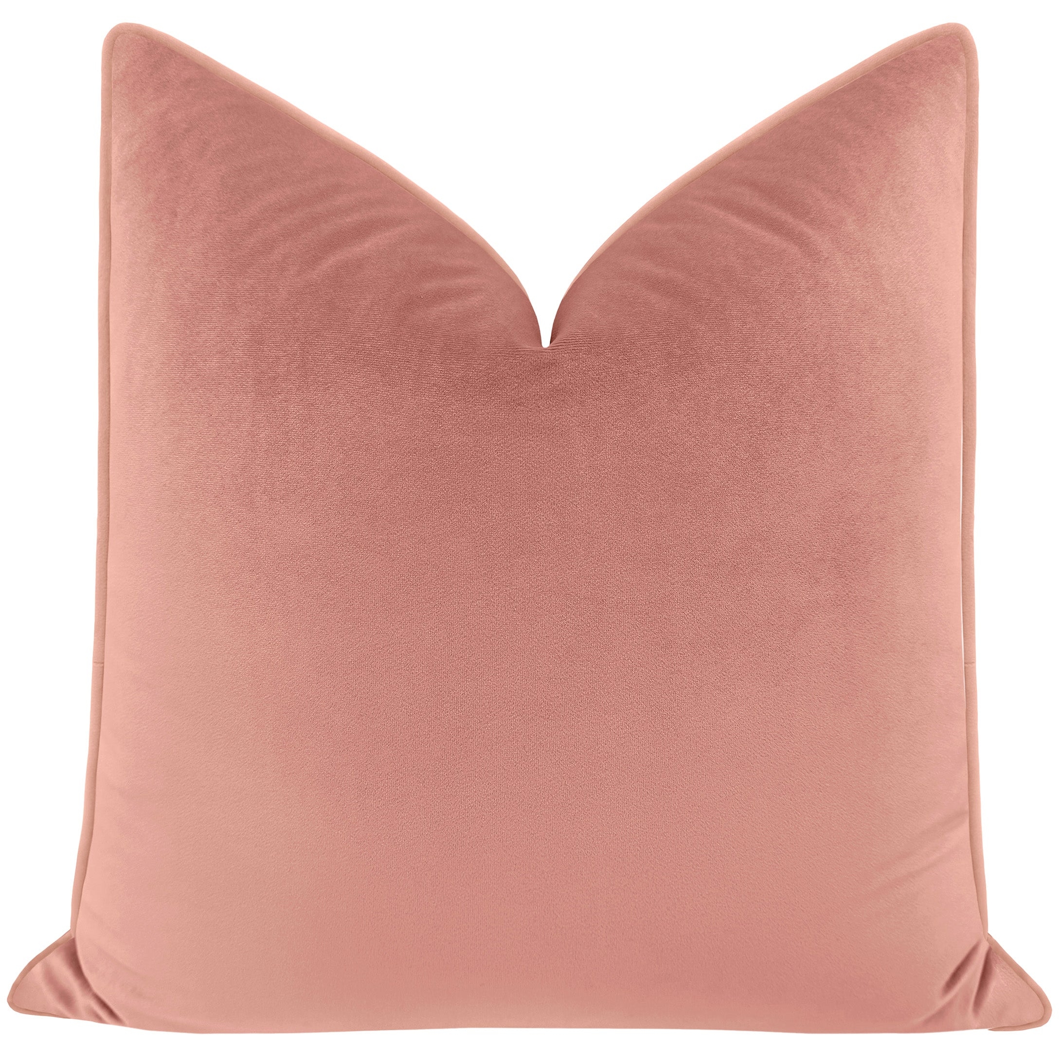 MELROSE VELVET // BLUSH + VELVET CORDING - 20" X 20" / SELF CORDING - Image 0