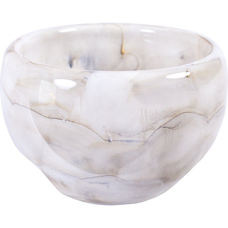 Prima Design Source Hand Blown Smoke Decorative Bowl - Image 0