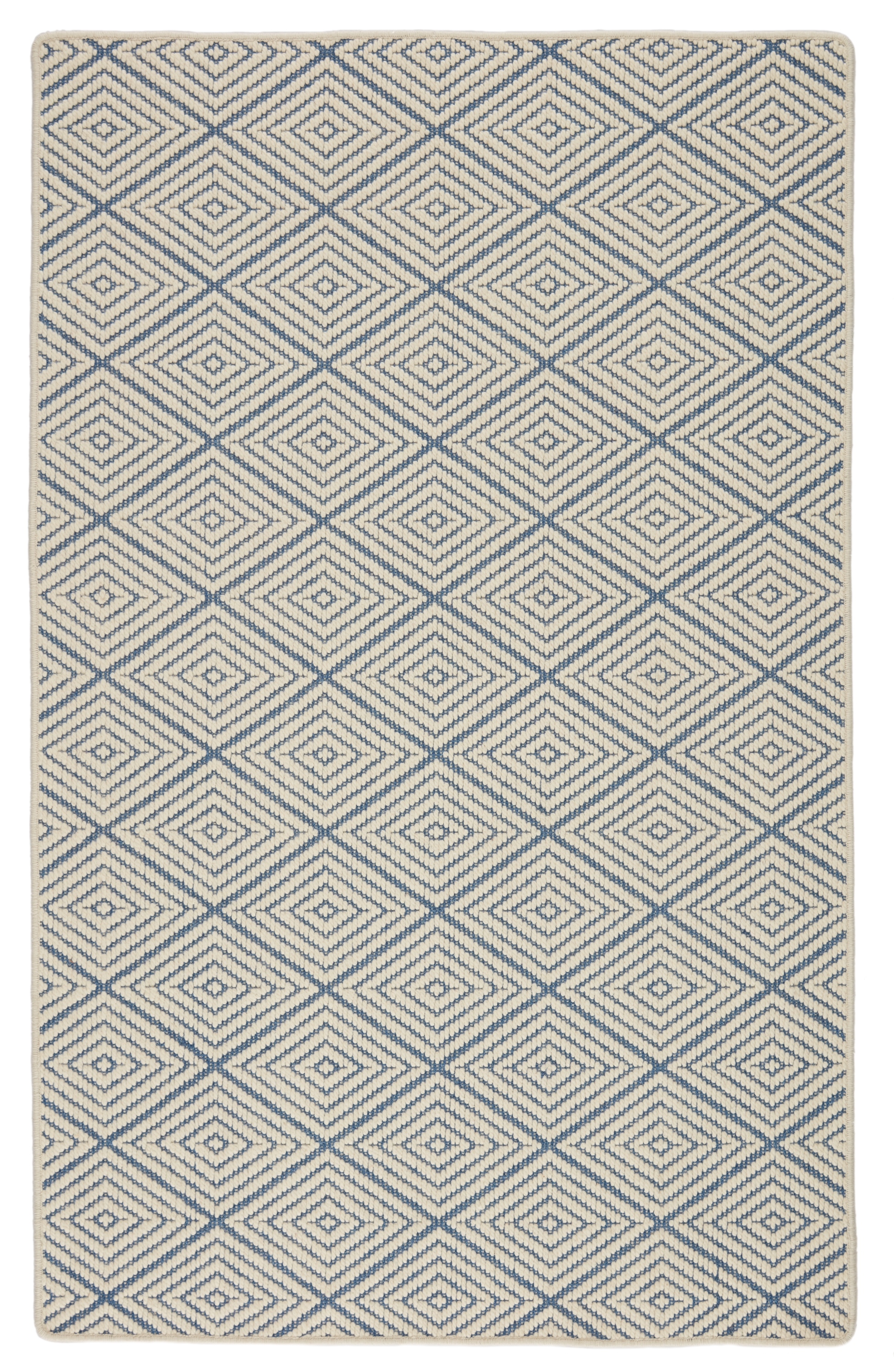 Barclay Butera by Pacific Natural Trellis Blue/ Ivory Area Rug (5'X8') - Image 0