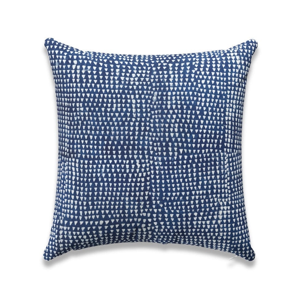 Arrows Indigo Outdoor Pillow by St. Frank | Blue | 26" W x 26" H | Polyester - Image 0
