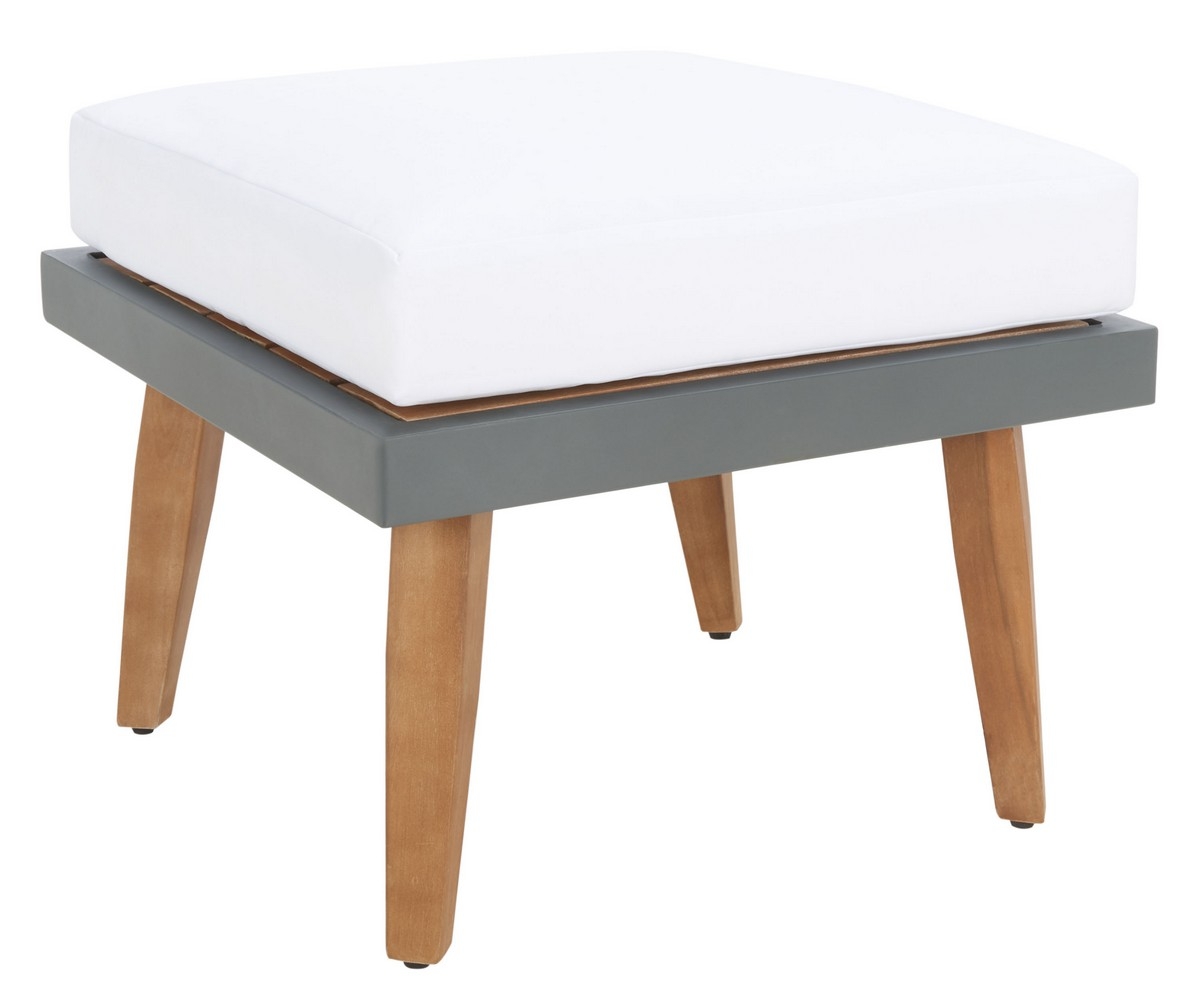 Melbrook 6Pc Outdoor Living Set - Natural/White - Safavieh - Image 7