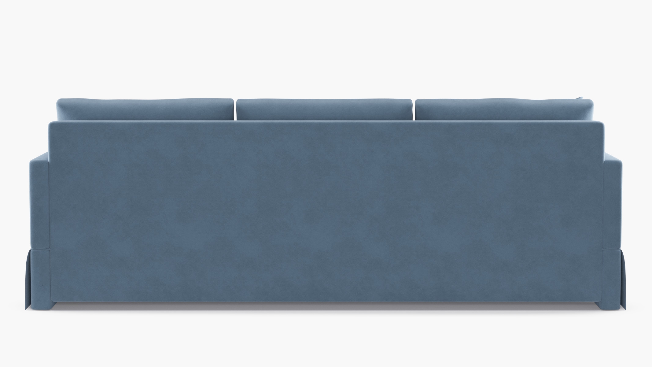 Skirted Track Arm Sofa, Ocean Classic Velvet, Standard (39") - Image 3