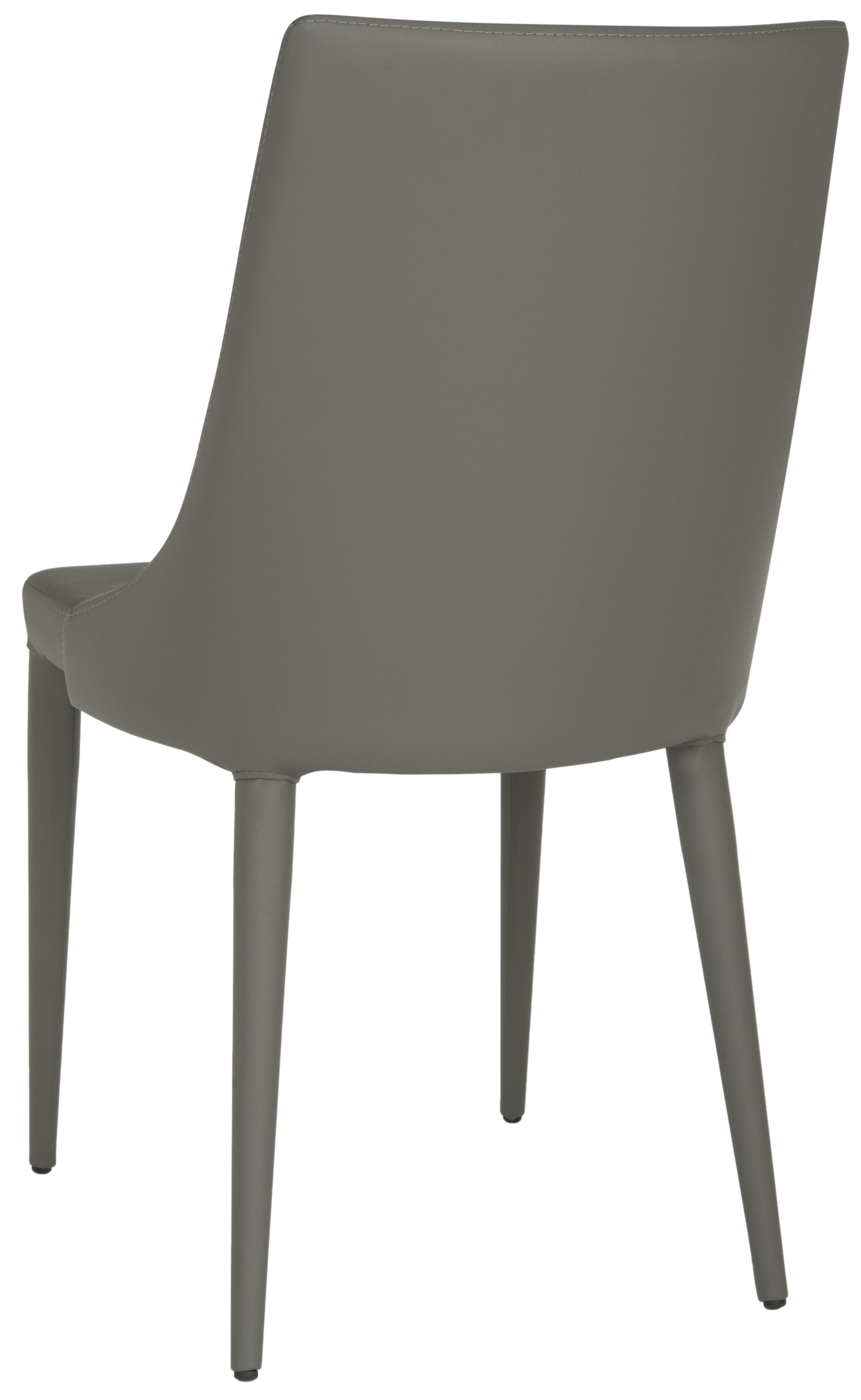 Summerset 19''H Leather Side Chair - Grey - Safavieh - Image 0