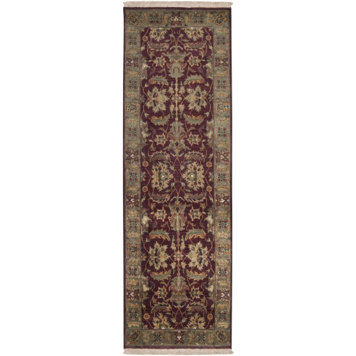 Taj Mahal Brown Indoor 8' x 8' Handmade Rug - Image 0