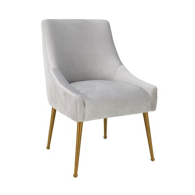 Dusek Pleated Upholstered Dining Chair - Image 0