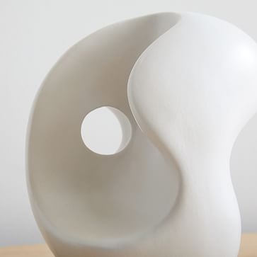 Alba Ceramic Sculptural Objects, White, Medium - Image 2