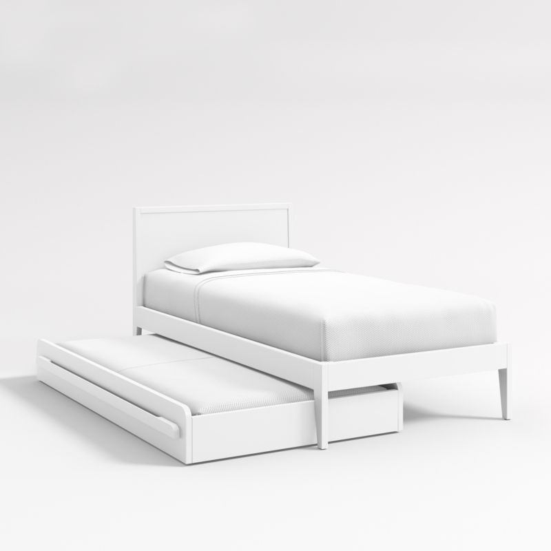 Kids White Twin Trundle Bed - Image 5