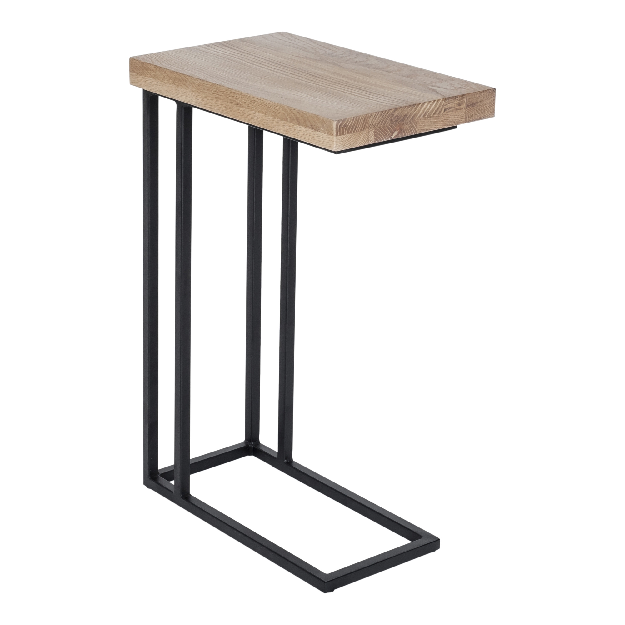 Mila C Shaped Side Table Natural - Image 1